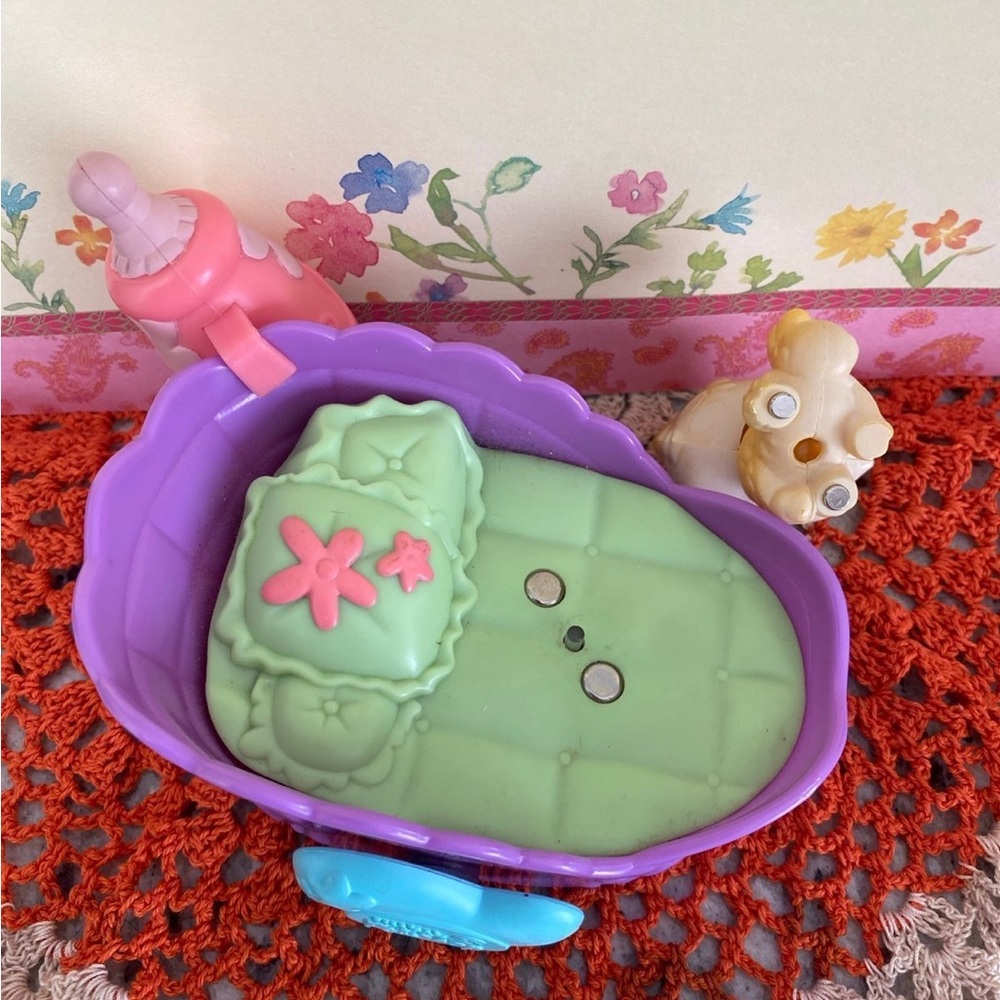 Littlest Pet Shop Rare Magic Motion 2005 1st Gen MM1 Licking Persian Cat Toy Set - Picture 10 of 11